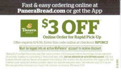 promo code for panera today